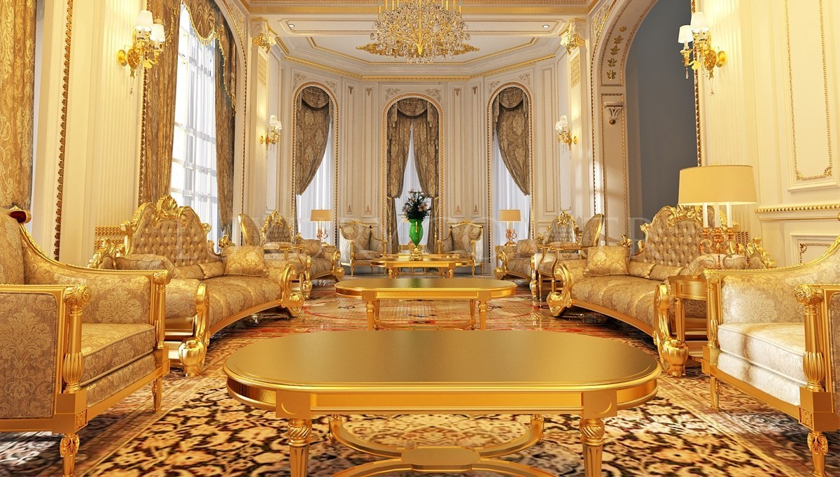 2022 Belgrade Oymalı Klasik Salon Dekorasyonu - 