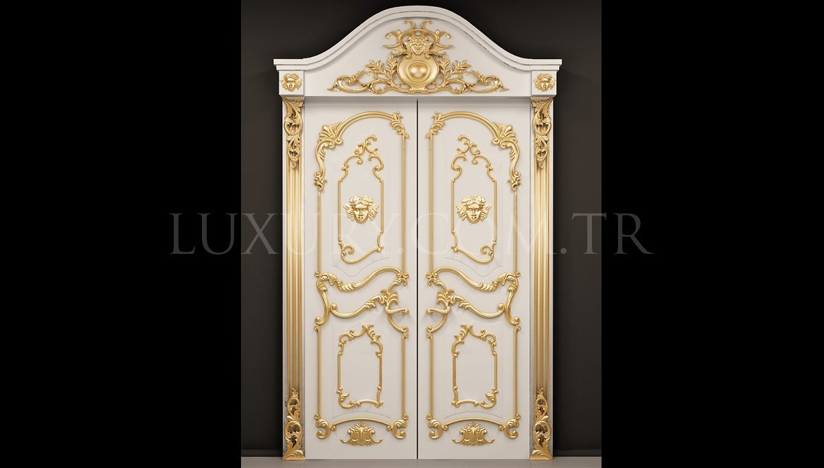 2022 Pattaya Oymalı Klasik Kapı Dekorasyonu - 