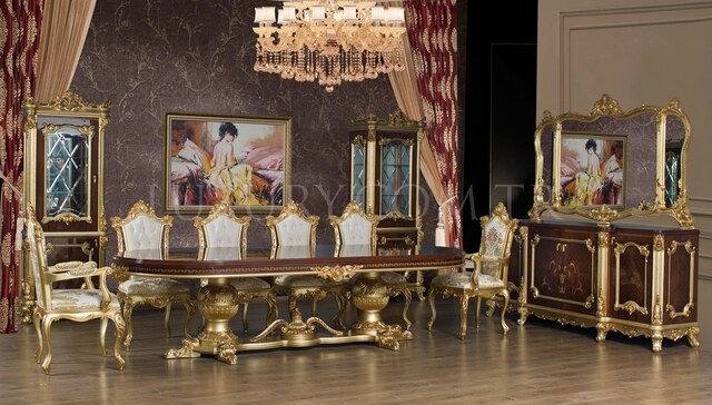 8, 12 Kişilik Yemek Masası Modelleri