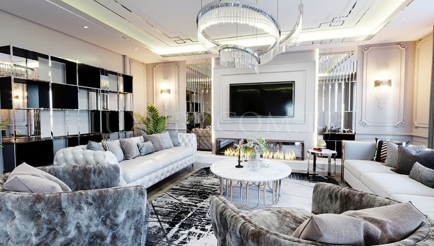 Villa iç dekorasyon - Villa ve Salon Dekorasyonu - Luxury Mobilya