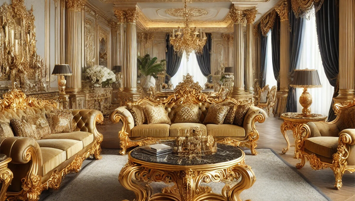Gold Salon Takımı Modelleri ile Lüks ve Zarafeti Yakalayın