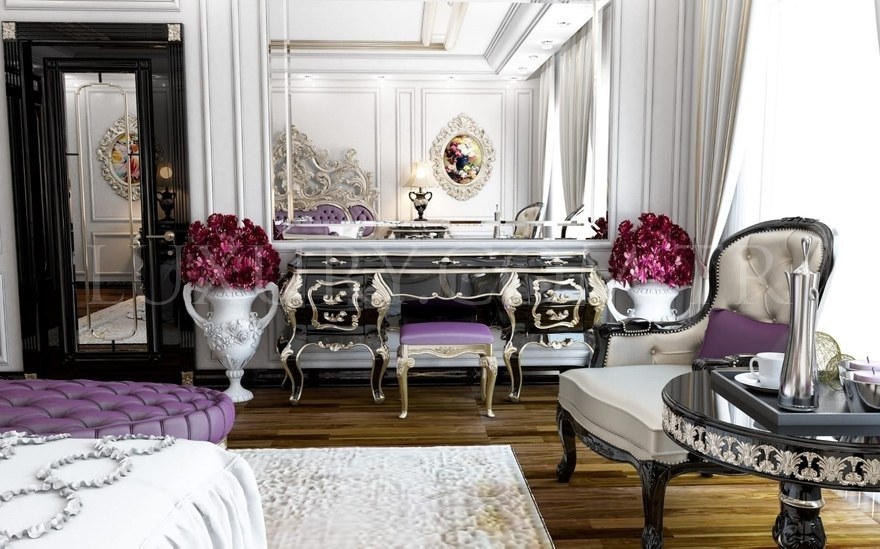 Abudabi Klasik Siyah yatak odası - 2