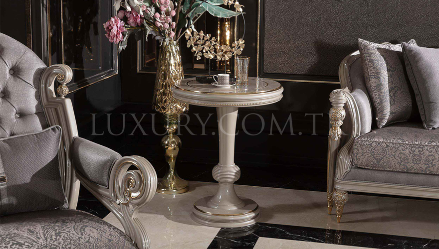 Akira Krem Classic Living Room - 5