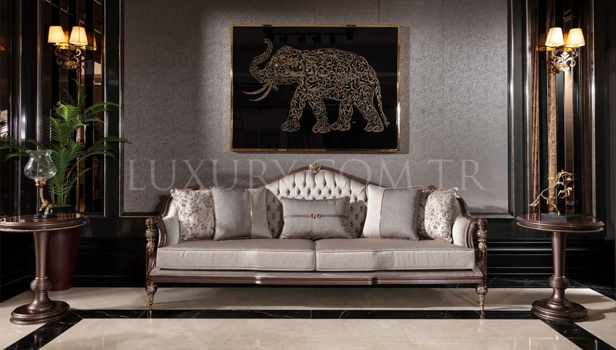 Akira Walnut Classic Living Room - 13