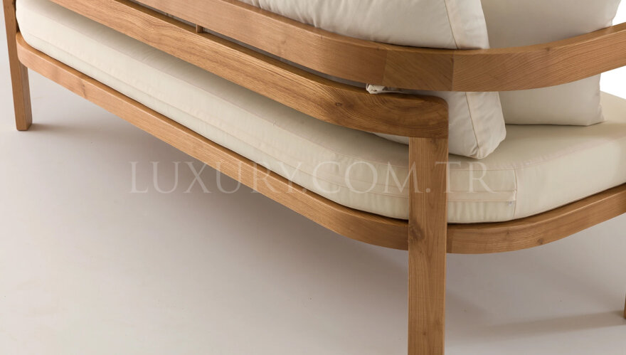 Alaçatı Ahşap Bahçe Koltuk Takımı - 6