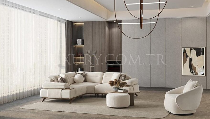 Alberoni Modern Köşe Koltuk Takımı - 3