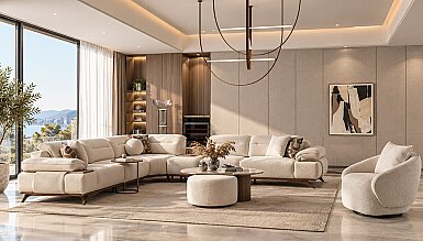 Alberoni Modern Köşe Koltuk Takımı - 1162