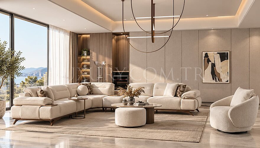 Alberoni Modern Köşe Koltuk Takımı - 1162