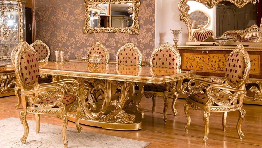 Alenas Walnut Classic Dining Room - 903