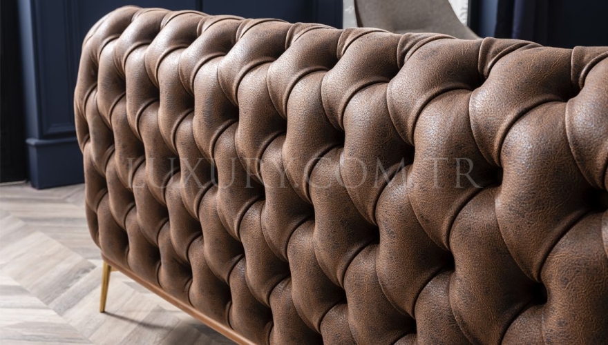 Alesta Modern Brown Sofa Set - 13