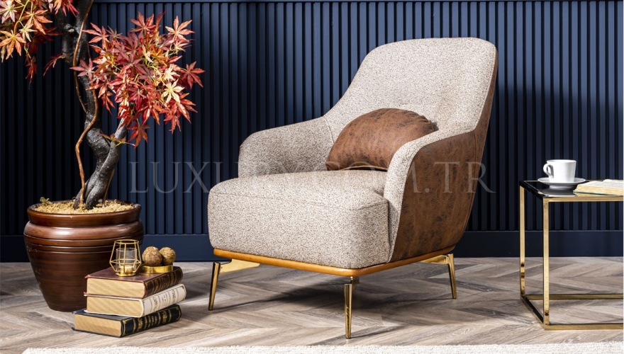 Alesta Modern Brown Sofa Set - 11