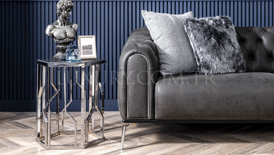 Alesta Modern Gray Sofa Set - 10