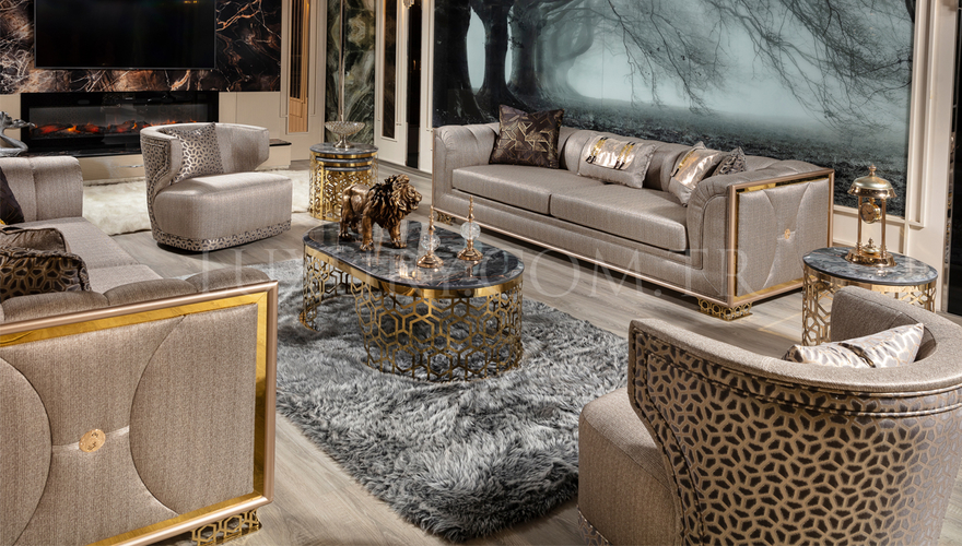 Almada Metal Sofa Set - 2