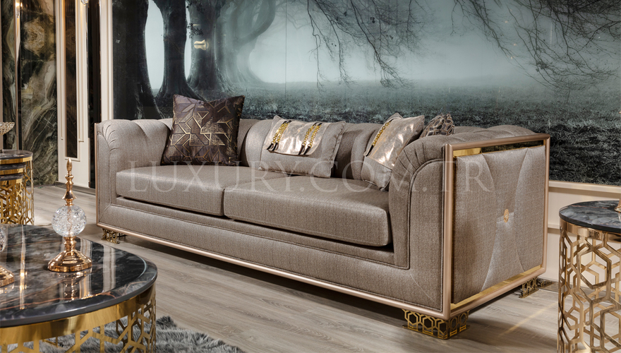 Almada Metal Sofa Set - 15