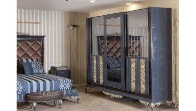 Almera Klasik Lacivert Yatak Odası - Thumbnail