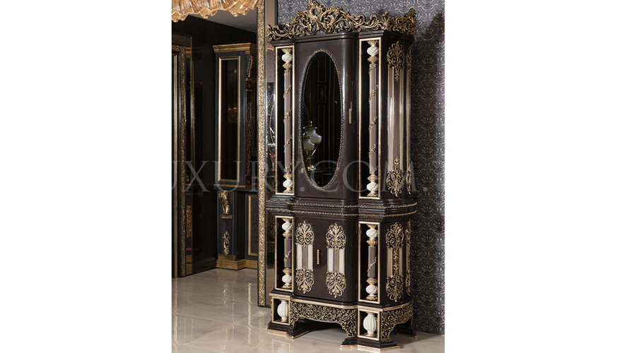 Almila Classic Black Dining Room - 18