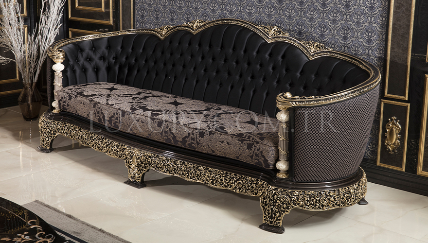 Almila Classic Black Living Room - 8