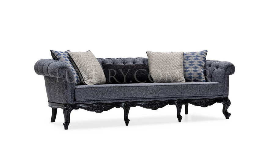 Alparslan Classic Gray Sofa Set - 11