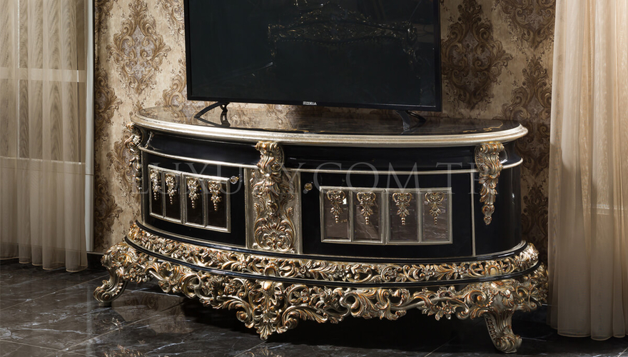 Altay Classic Black Living Room - 8