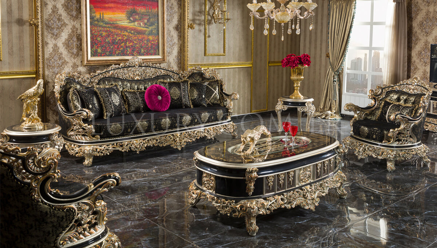 Altay Classic Black Living Room - 1