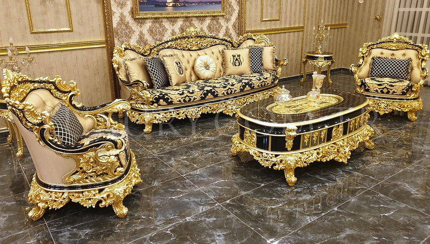 Altay Classic Black Living Room - 1