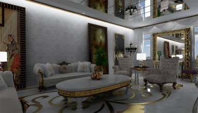 Altın Varaklı Villa Mobilyaları - Thumbnail
