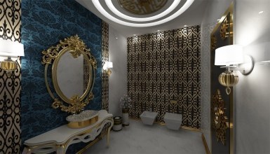 Altın Varaklı Villa Mobilyaları - Thumbnail