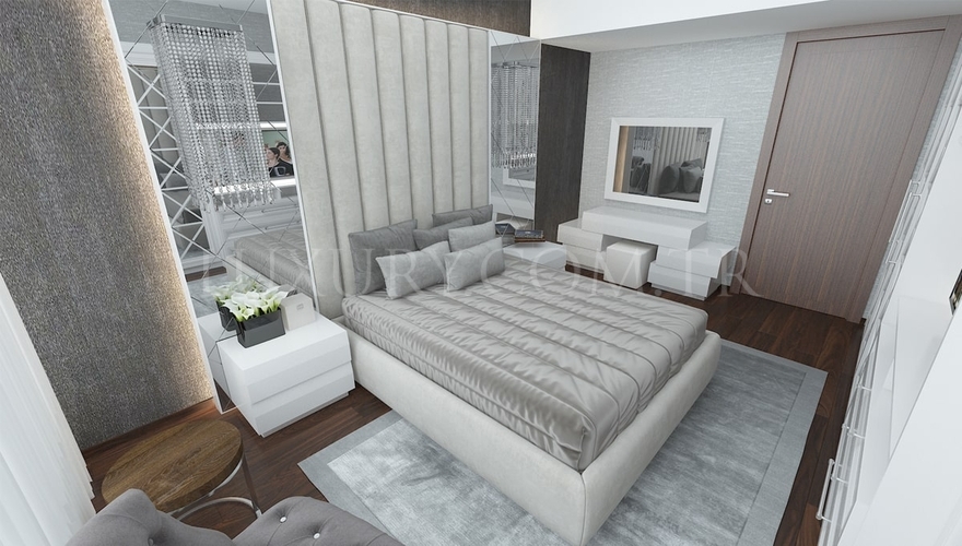 Amanda Спальня Dekorasyonu Projesi - 1140