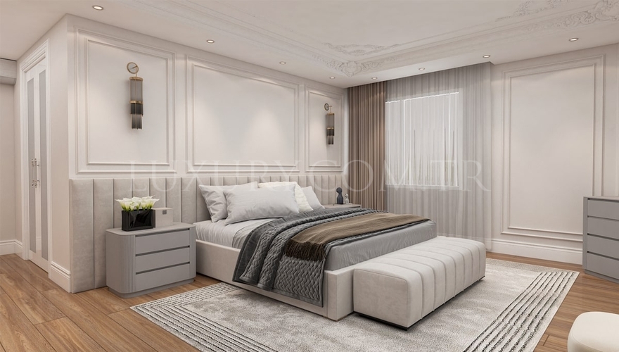 Amoret Спальня Dekorasyonu Projesi - 1140