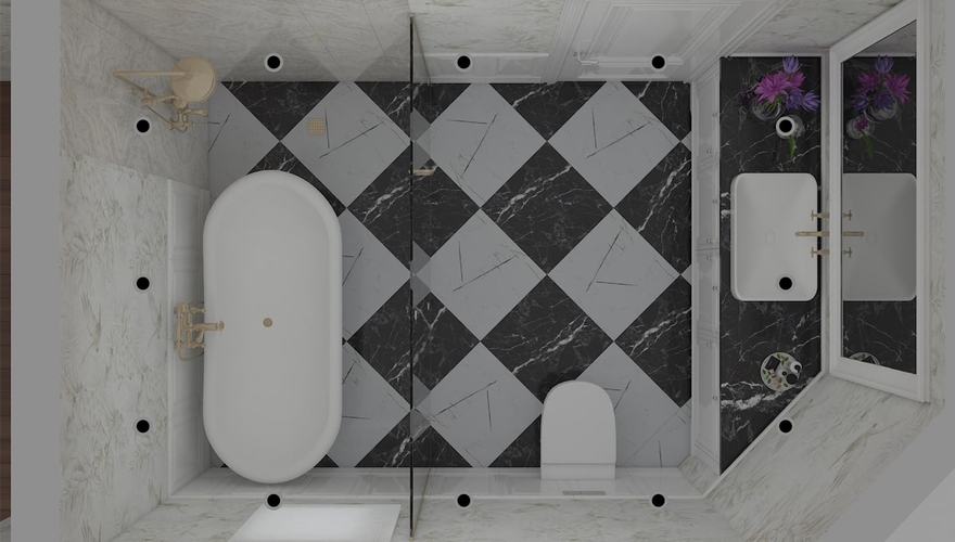Arles Мебель для ванной комнаты Projesi - 3