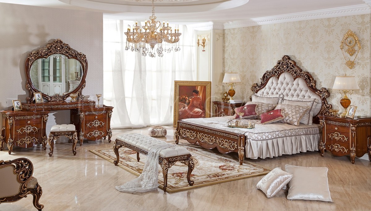 1006 - Armone Klasik Ceviz Yatak Odası