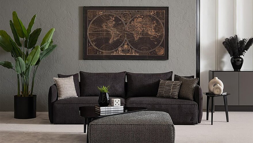 Arvento Gri Modern Koltuk Takımı - 3