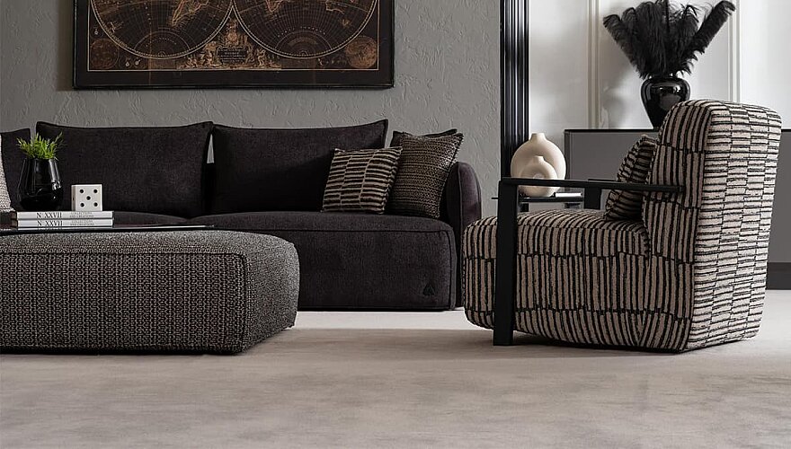 Arvento Gri Modern Koltuk Takımı - 5