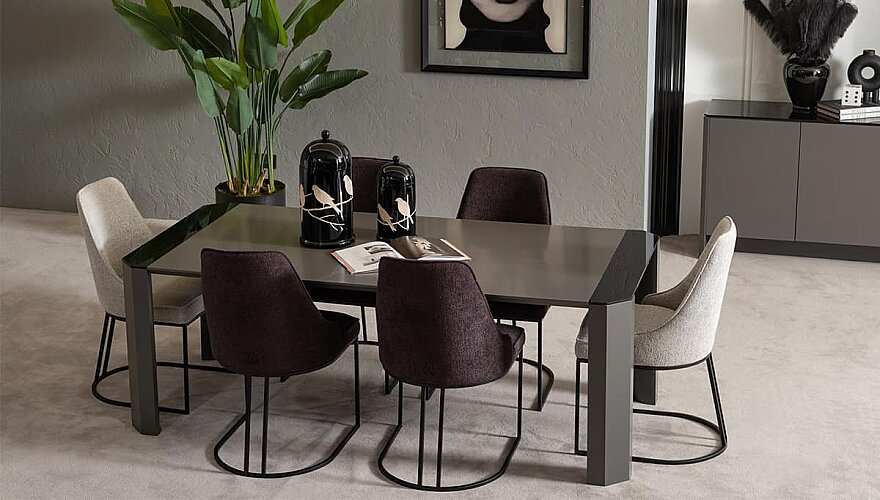 Arvento Gri Modern Yemek Odası - 2