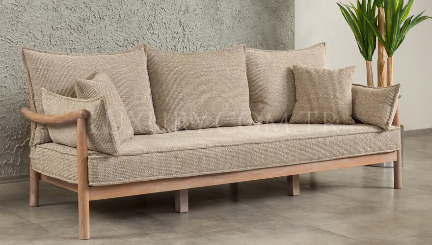 Asos Ahşap Bahçe Koltuk Takımı - 3