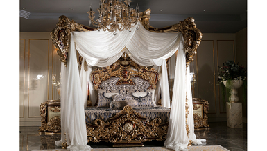 Aspendos Cibinlikli Klasik Yatak Odası - Thumbnail