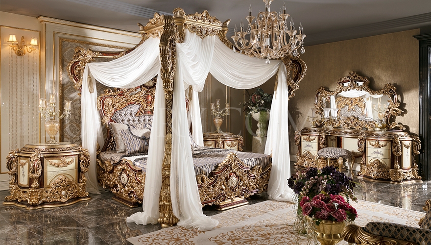 Aspendos Cibinlikli Klasik Yatak Odası Luxury Mobilya