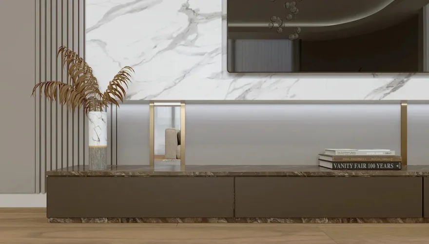 Astana Mermer Desenli TV Paneli - 3