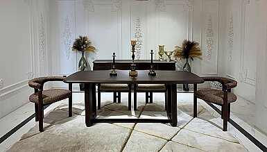 Aston Kahverengi Yemek Odası - 1186