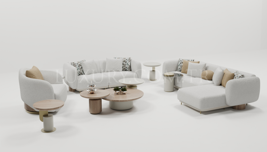 Aura Modern Sofa Set - 5