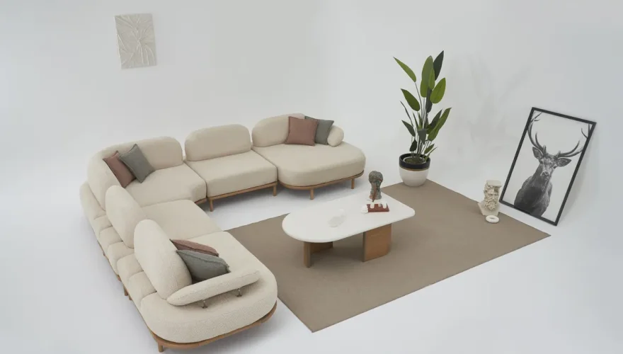 Avenzo Modern Corner Sofa Set - 2