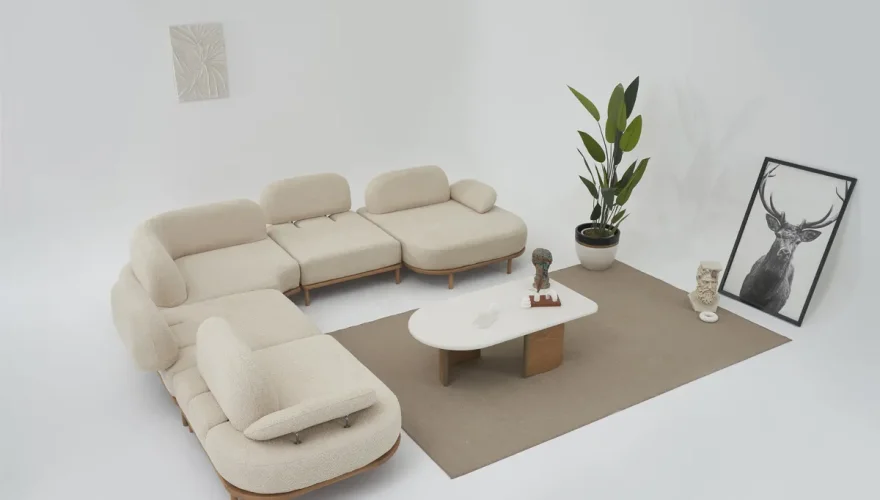 Avenzo Modern Corner Sofa Set - 3