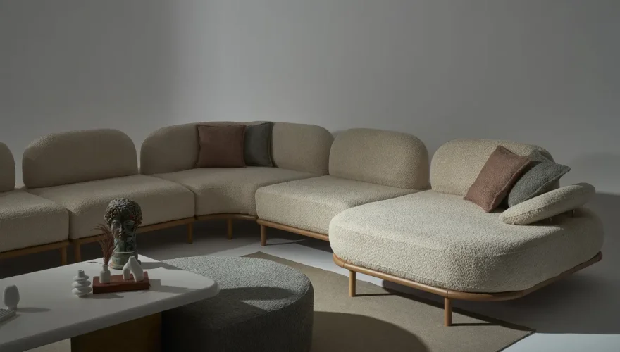 Avenzo Modern Corner Sofa Set - 4