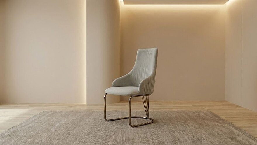 Avero Mermer Detaylı Modern Yemek Odası Takımı - 10