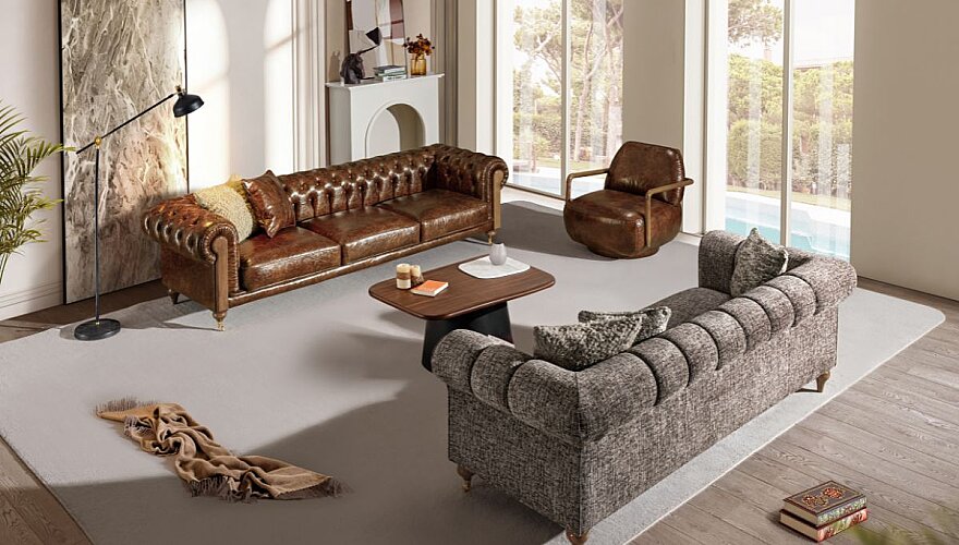 Aviora Chesterfield Koltuk Takımı - 2