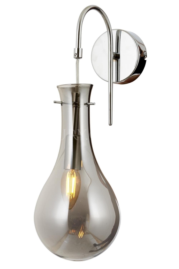 Luxury AP-60092-1K Krom Kaplama Aplik E14 Metal Cam 15cm - Luxury Avize ve Aydınlatma