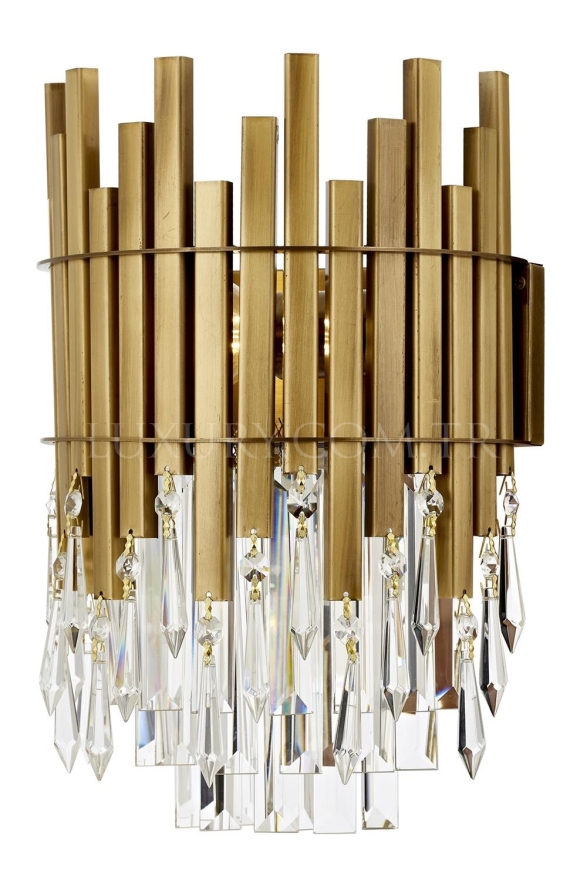 AVONNI AP-60162-1E Eskitme Kaplama Aplik E14 Metal Kristal 25x14cm - Luxury