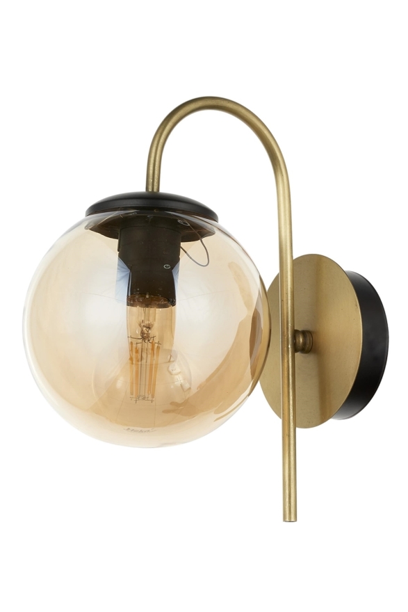 AVONNI AP-60327-1BSY Siyah Boyalı Aplik E27 Metal Cam 20cm - 1