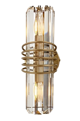 Luxury AP-60398-1E Eskitme Kaplama Aplik E14 Metal Kristal 10cm