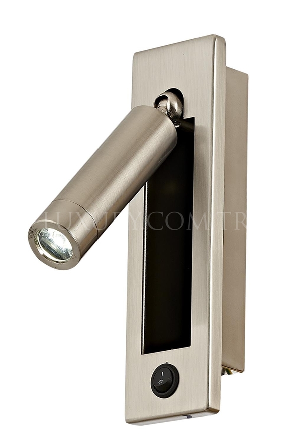 Luxury - AVONNI AP-65254-N-LED Nikel Kaplama Aplik LED Metal 5x2.5cm
